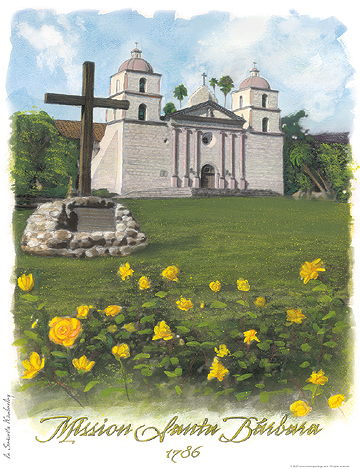 Mission Santa Barbara- Copyright Protected